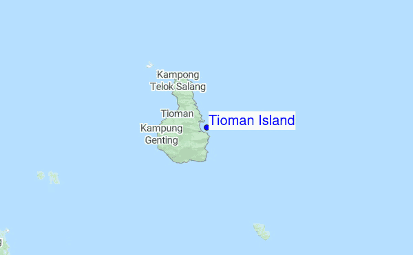 Tioman Island Location Map