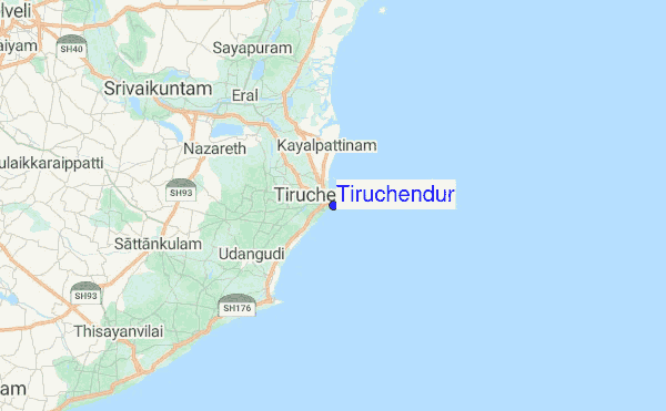 Tiruchendur Location Map