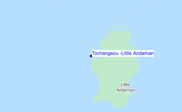 Tochangeou (Little Andaman) Location Map