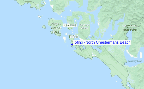 Tofino (North Chestermans Beach) Location Map
