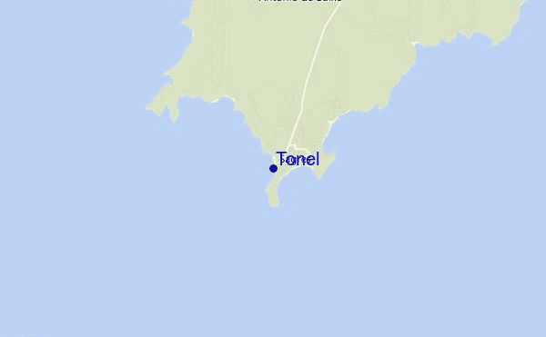 Tonel location map