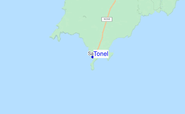 Tonel location map