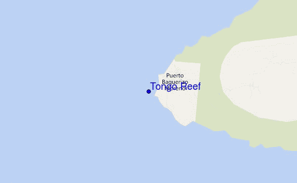 Tongo Reef location map