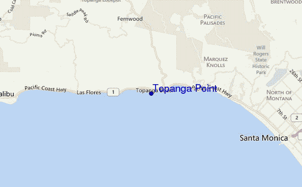 Topanga Point location map