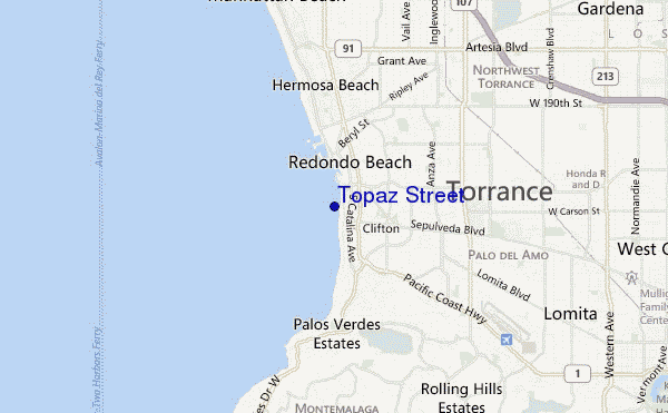 Topaz Street location map