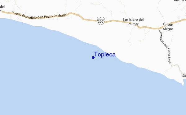 Topleca location map