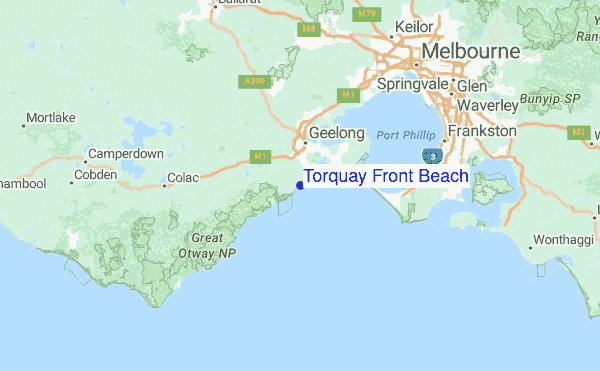 Torquay Front Beach Surf Forecast And Reports Vic Torquay Front Beach Regional Map