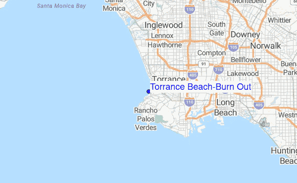 Torrance Beach/Burn Out Location Map