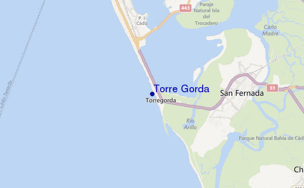 Torre Gorda location map