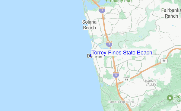 Torrey Pines State Beach location map