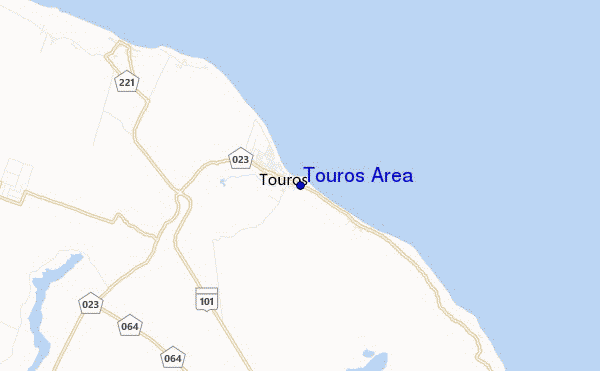 Touros Area location map