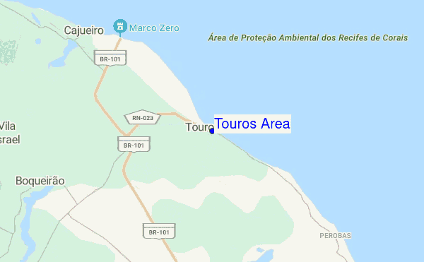 Touros Area location map