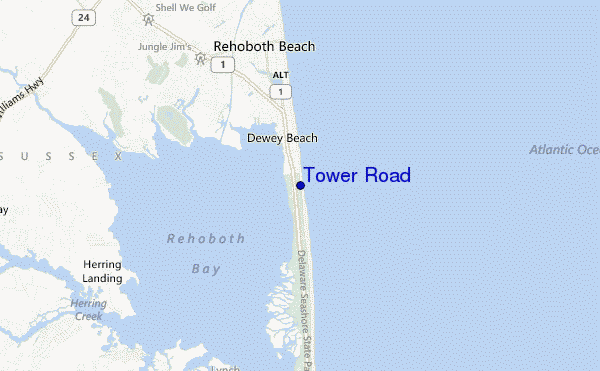 Tower Road location map