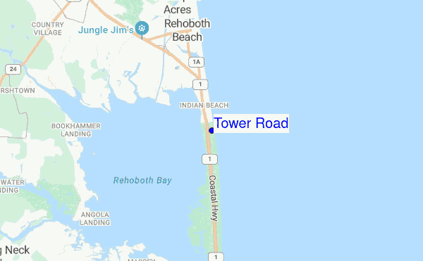 Tower Road location map