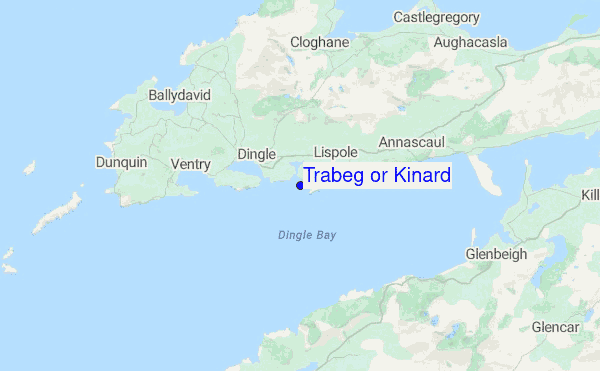 Trabeg or Kinard Location Map