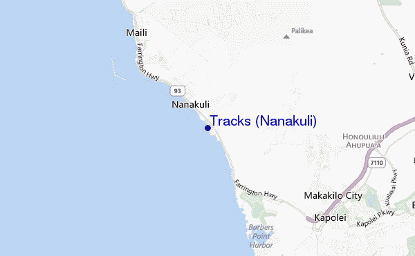 Tracks (Nanakuli) location map