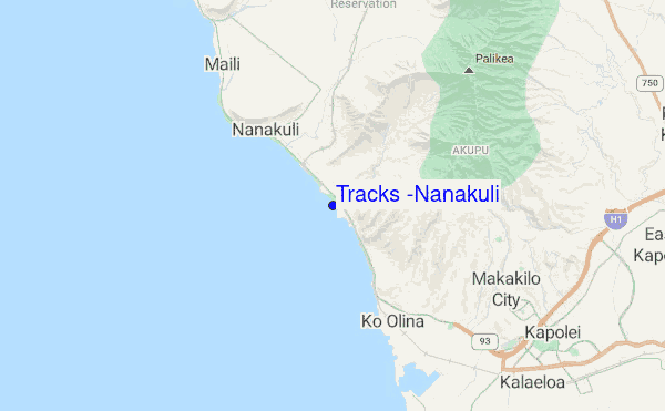 Tracks (Nanakuli) location map