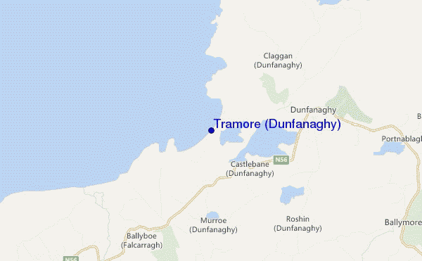 Tramore (Dunfanaghy) location map