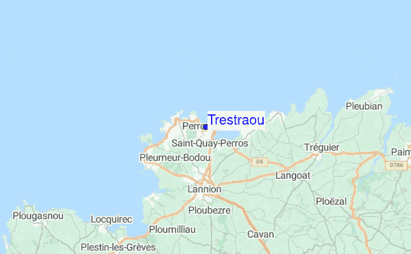 Trestraou Location Map
