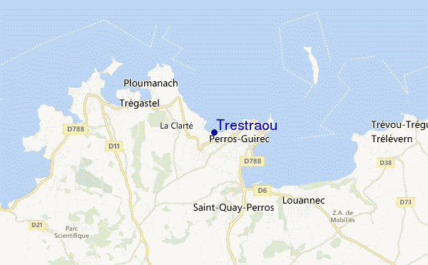 Trestraou location map