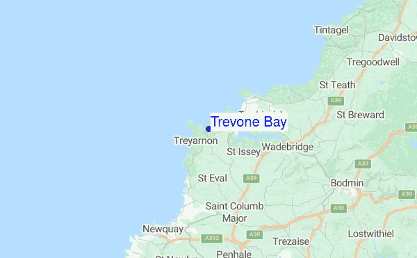 Trevone Bay Location Map