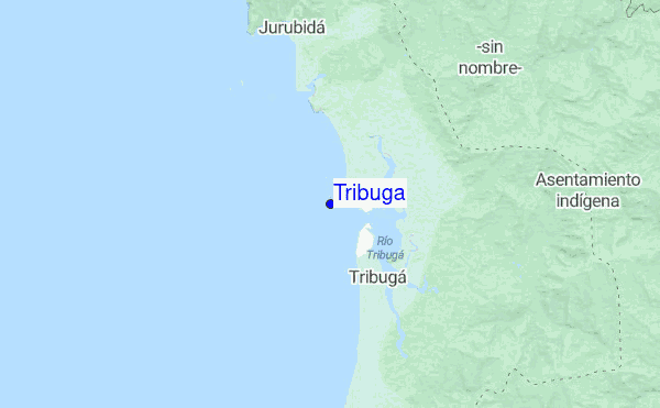 Tribuga location map