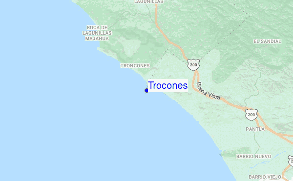 Trocones location map