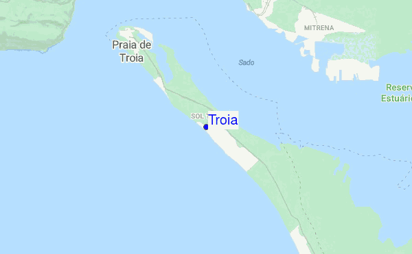 Troia location map