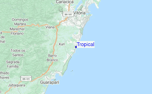 Tropical Location Map