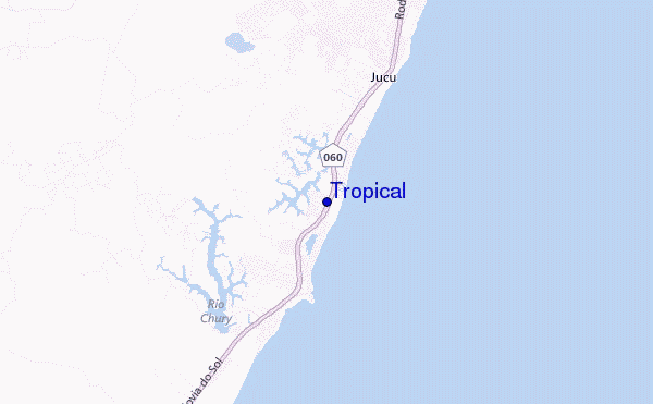 Tropical location map