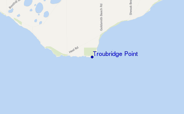 Troubridge Point location map