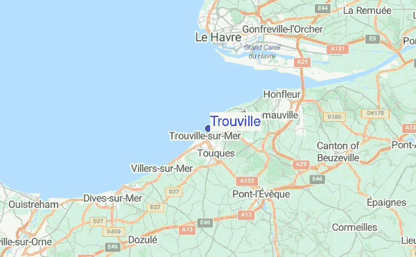 Trouville Location Map
