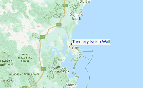 Map Of Tuncurry Nsw Tuncurry-North Wall Surf Forecast And Surf Reports (Nsw - Port Macquarie,  Australia)