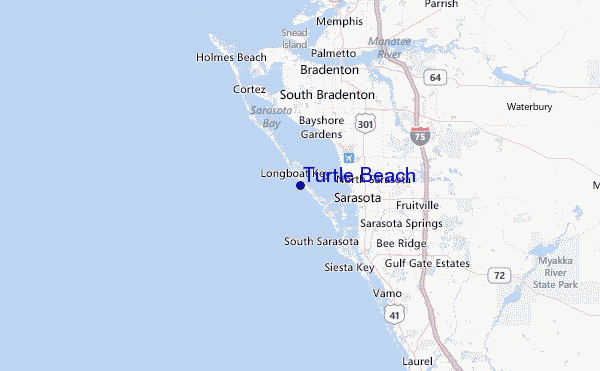 Turtle Beach Location Map