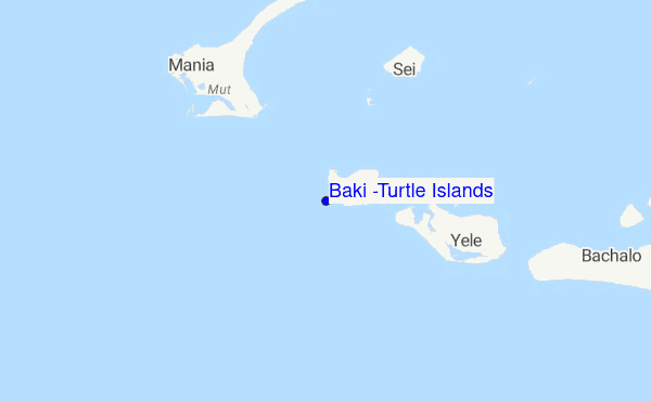 Baki (Turtle Islands) location map