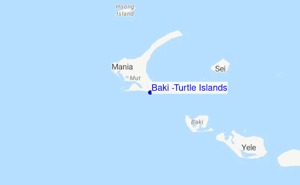 Baki (Turtle Islands) location map