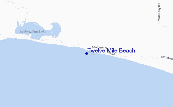 Twelve Mile Beach location map