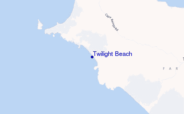 Twilight Beach location map