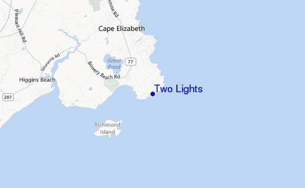 Two Lights location map