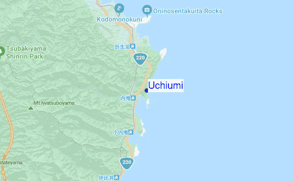 Uchiumi location map