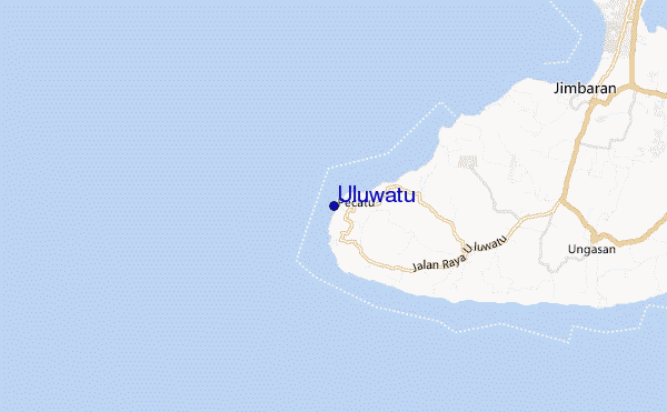 Uluwatu location map