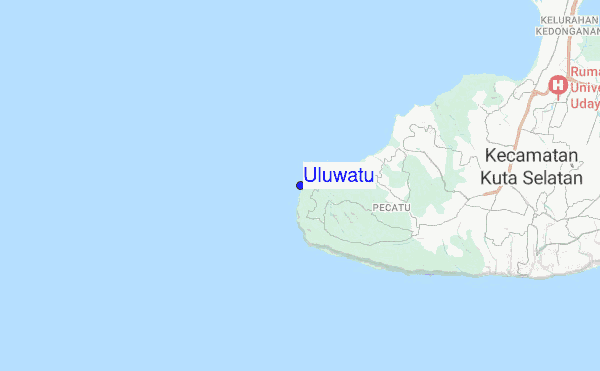 Uluwatu location map