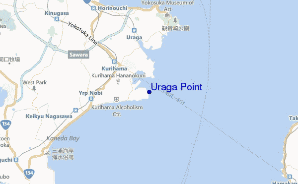 Uraga Point location map