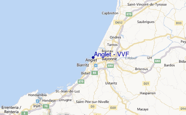 Anglet - VVF Location Map