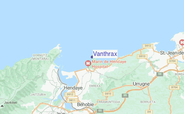 Vanthrax location map