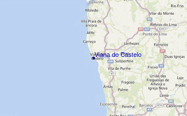 Viana do Castelo Location Map