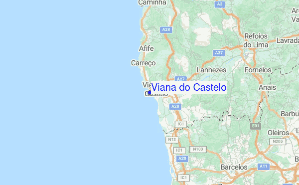 Viana do Castelo Location Map