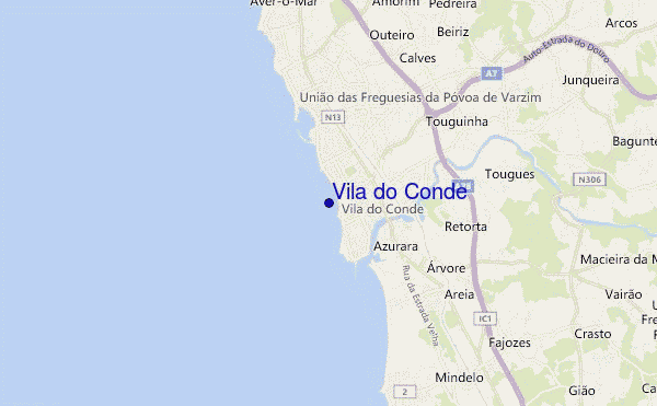 Vila do Conde location map