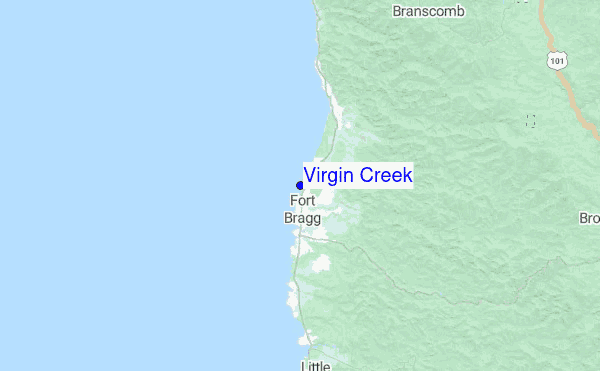 Virgin Creek Location Map