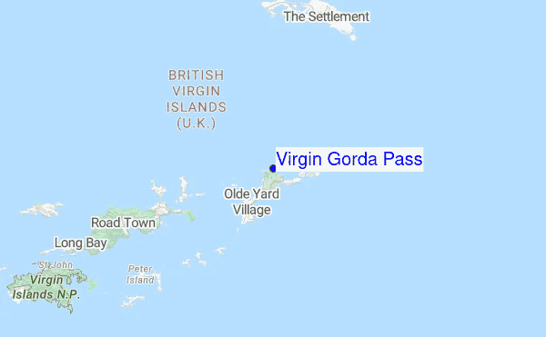 Virgin Gorda Pass Location Map